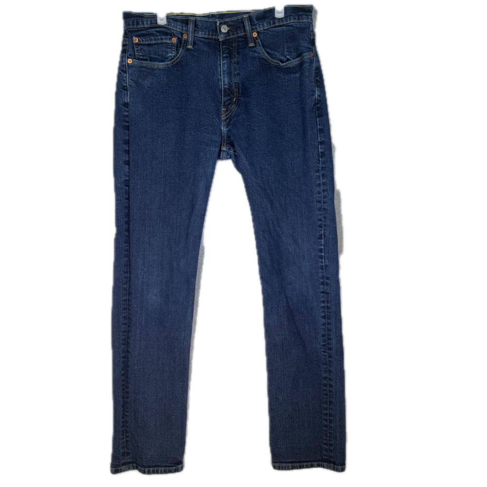 Levi’s 514 Men’s Jeans 34x34 Blue Denim Straight Fit Mid Rise Zip Fly